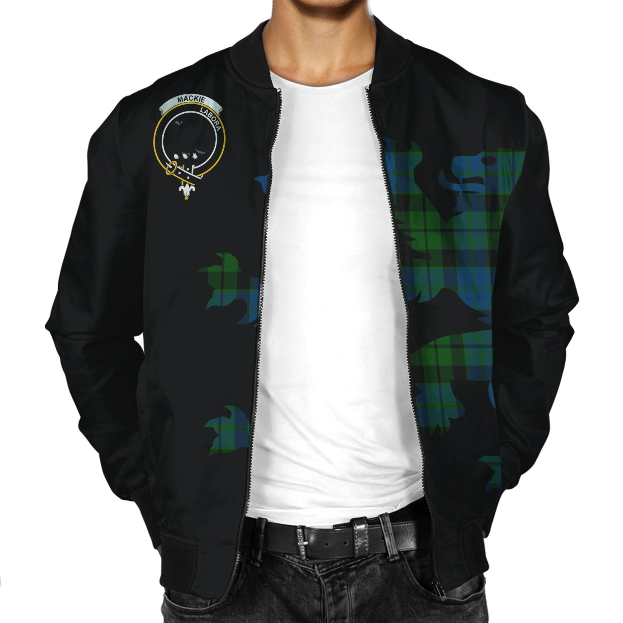 MacKie Tartan Bomber Jacket Lion & Thistle
