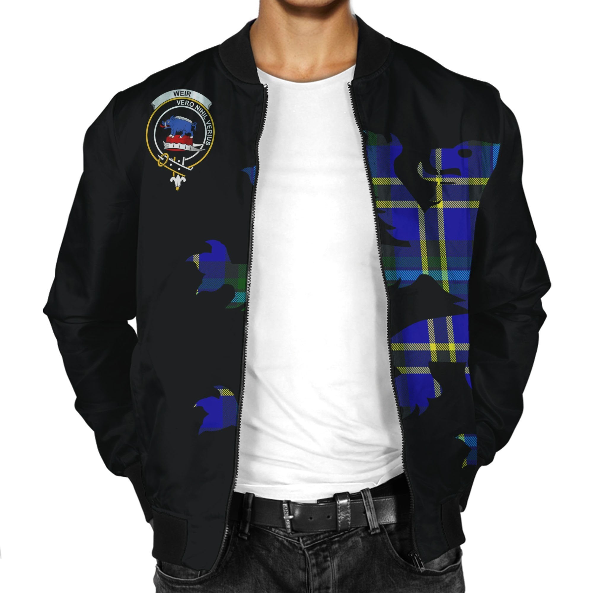 Weir Tartan Bomber Jacket Lion & Thistle
