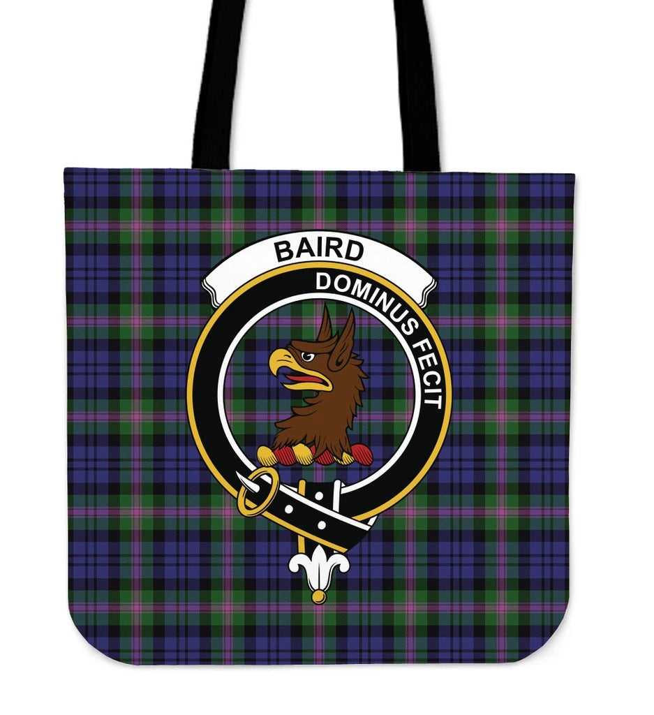 Baird Family Tartan Crest Tote Bag