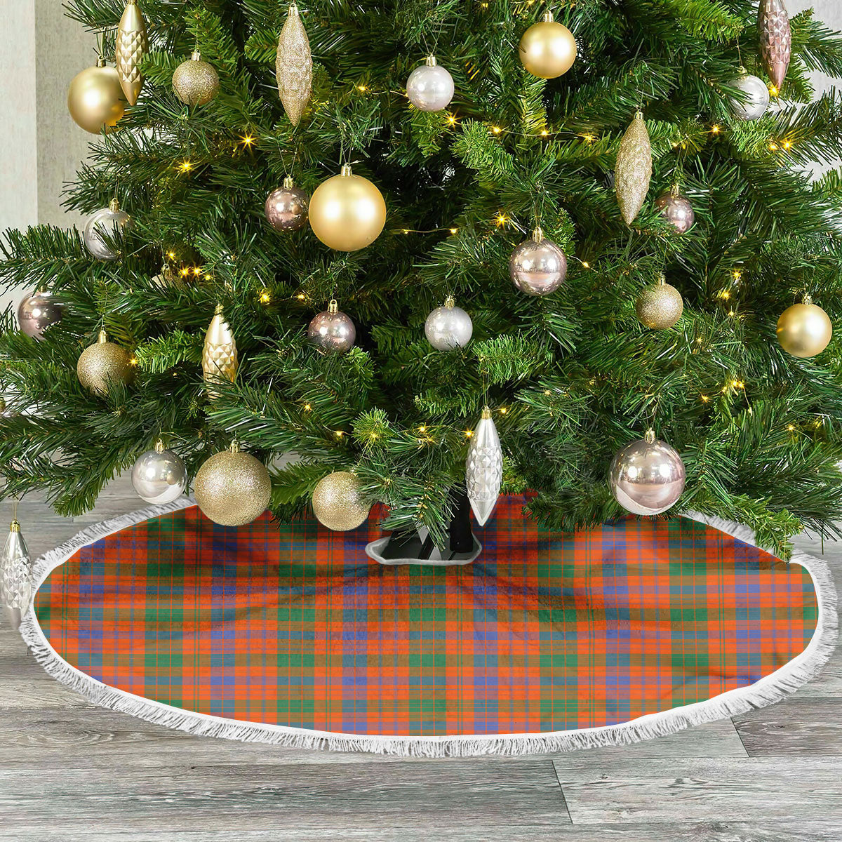 Ross Ancient Tartan Christmas Tree Skirt