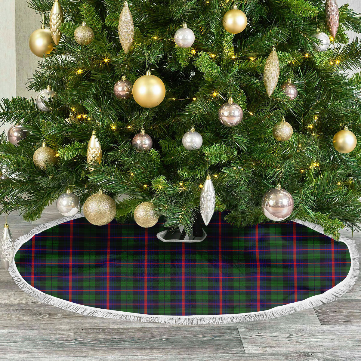 Urquhart Modern Tartan Christmas Tree Skirt