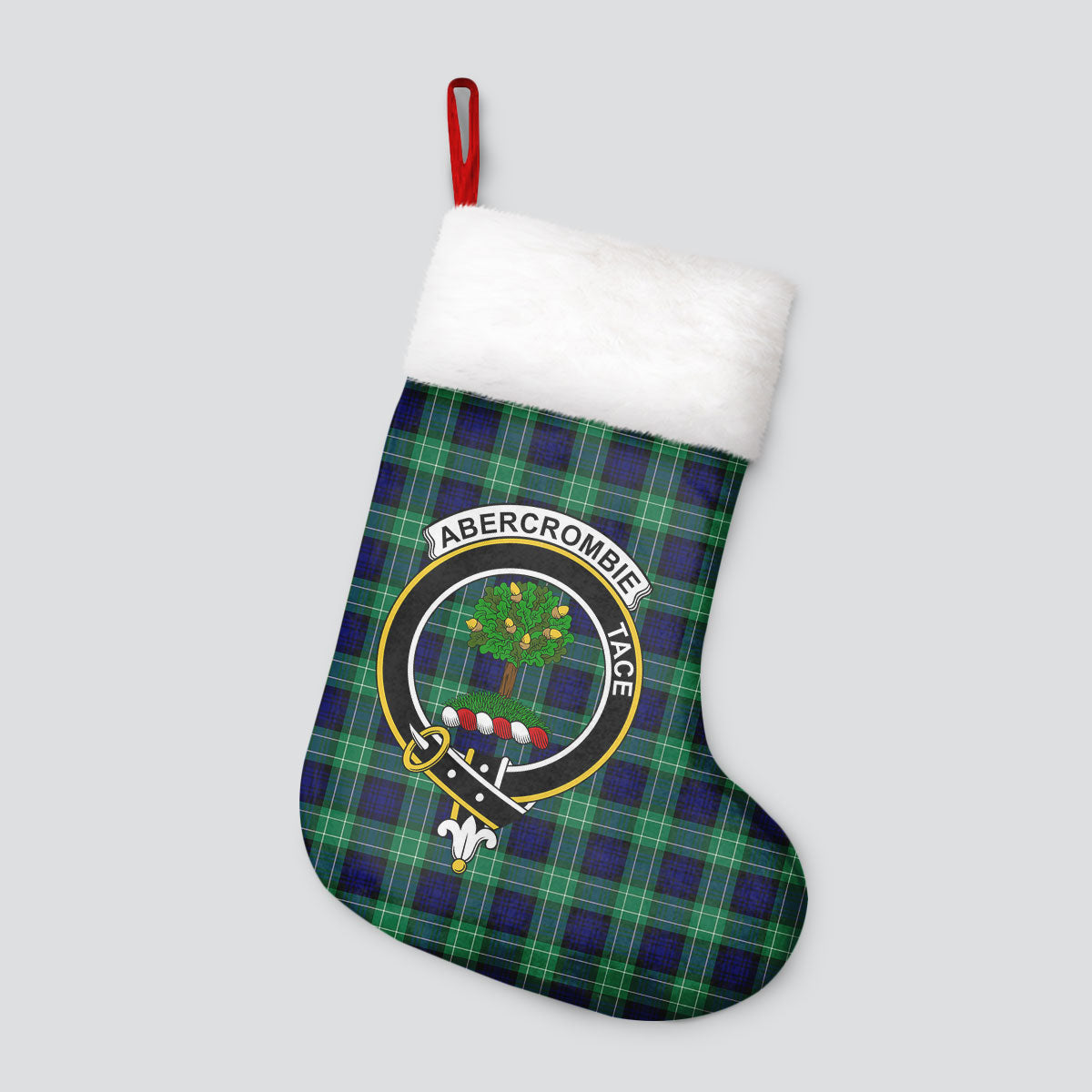 Abercrombie Tartan Crest Christmas Stocking