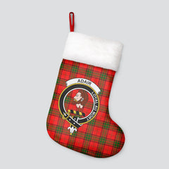 Adair Modern Tartan Crest Christmas Stocking