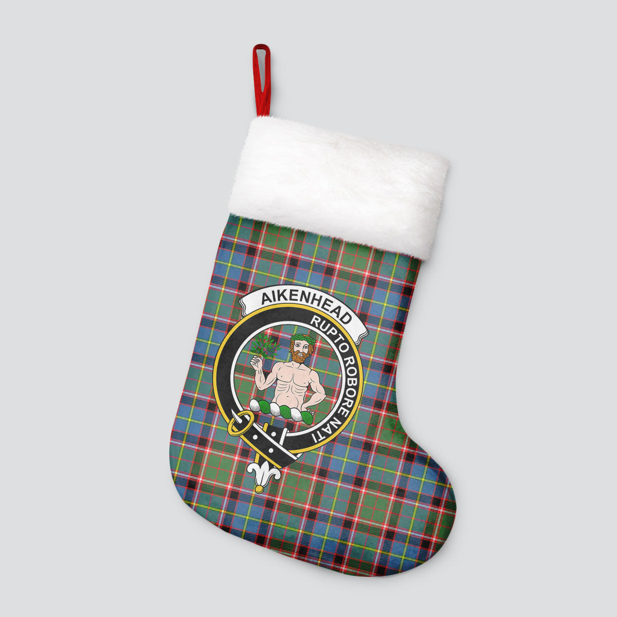 Aikenhead Tartan Crest Christmas Stocking