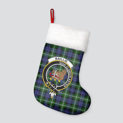 Baillie Modern Tartan Crest Christmas Stocking