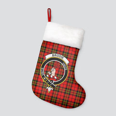 Brodie Modern Tartan Crest Christmas Stocking