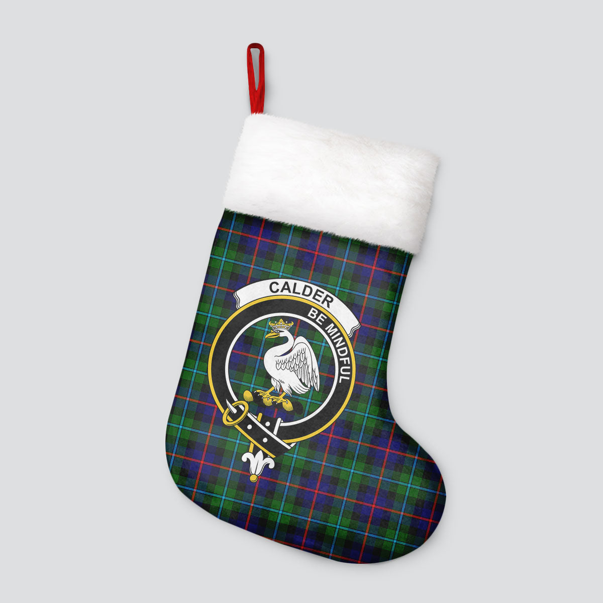 Calder (Calder-Campbell) Tartan Crest Christmas Stocking