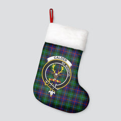 Calder Tartan Crest Christmas Stocking