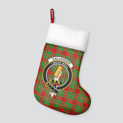 Callender Tartan Crest Christmas Stocking