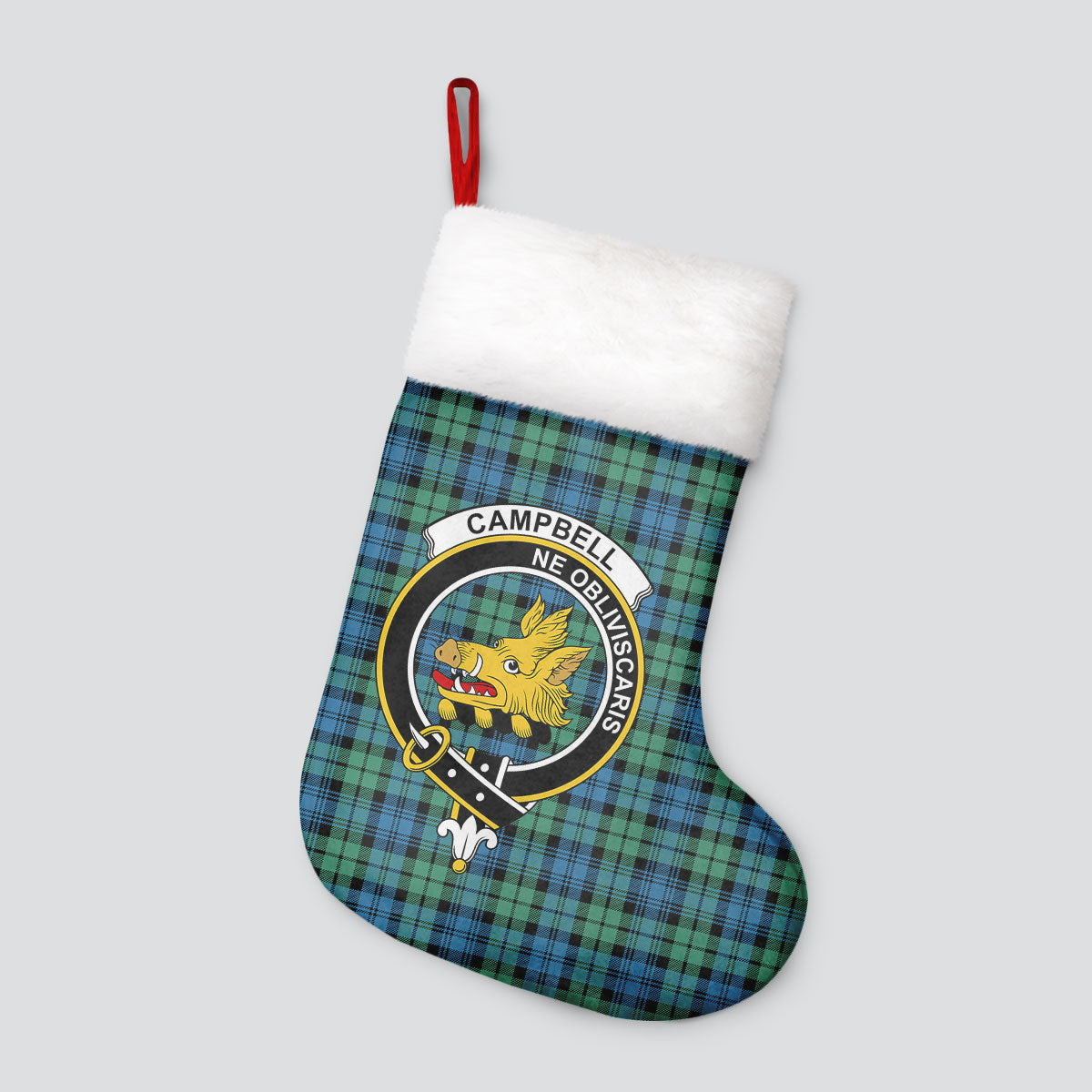 Campbell Ancient 01 Tartan Crest Christmas Stocking