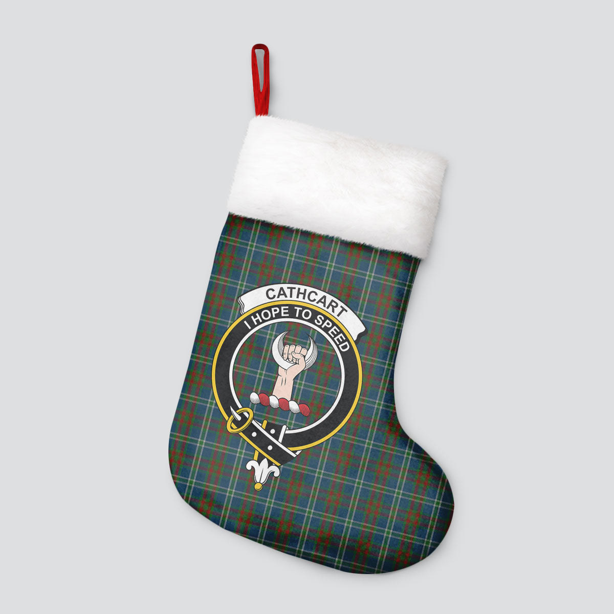 Cathcart Tartan Crest Christmas Stocking