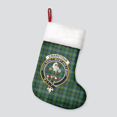 Cranstoun Tartan Crest Christmas Stocking