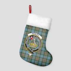 Paisley District Tartan Crest Christmas Stocking