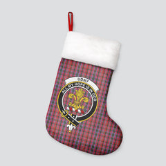 Udny Tartan Crest Christmas Stocking