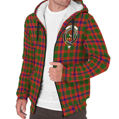 Skene Modern Tartan Crest Sherpa Hoodie