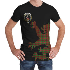 Ainslie Family Tartan Crest Lion Style T-shirt