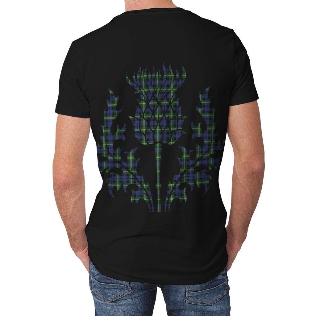 Baillie Modern Tartan Crest Lion Style T-shirt