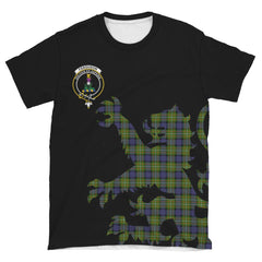 Fergusson Modern Tartan Crest Lion Style T-shirt