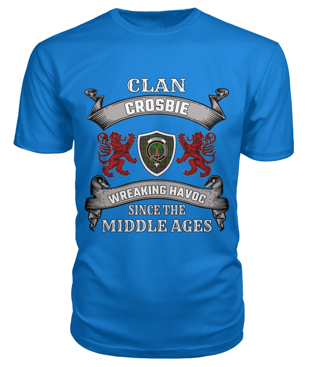 Crosbie Family Tartan - 2D T-shirt