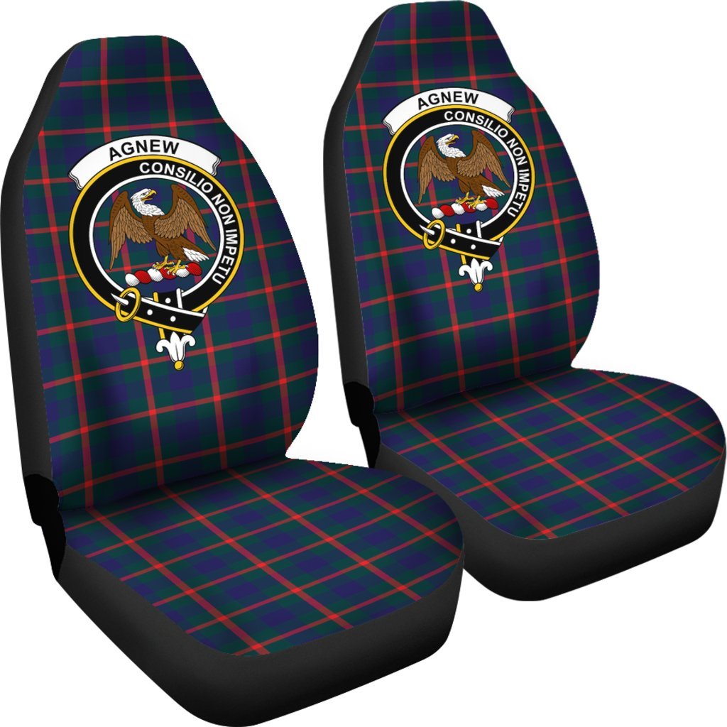 Agnew Family Tartan Crest Car seat cover