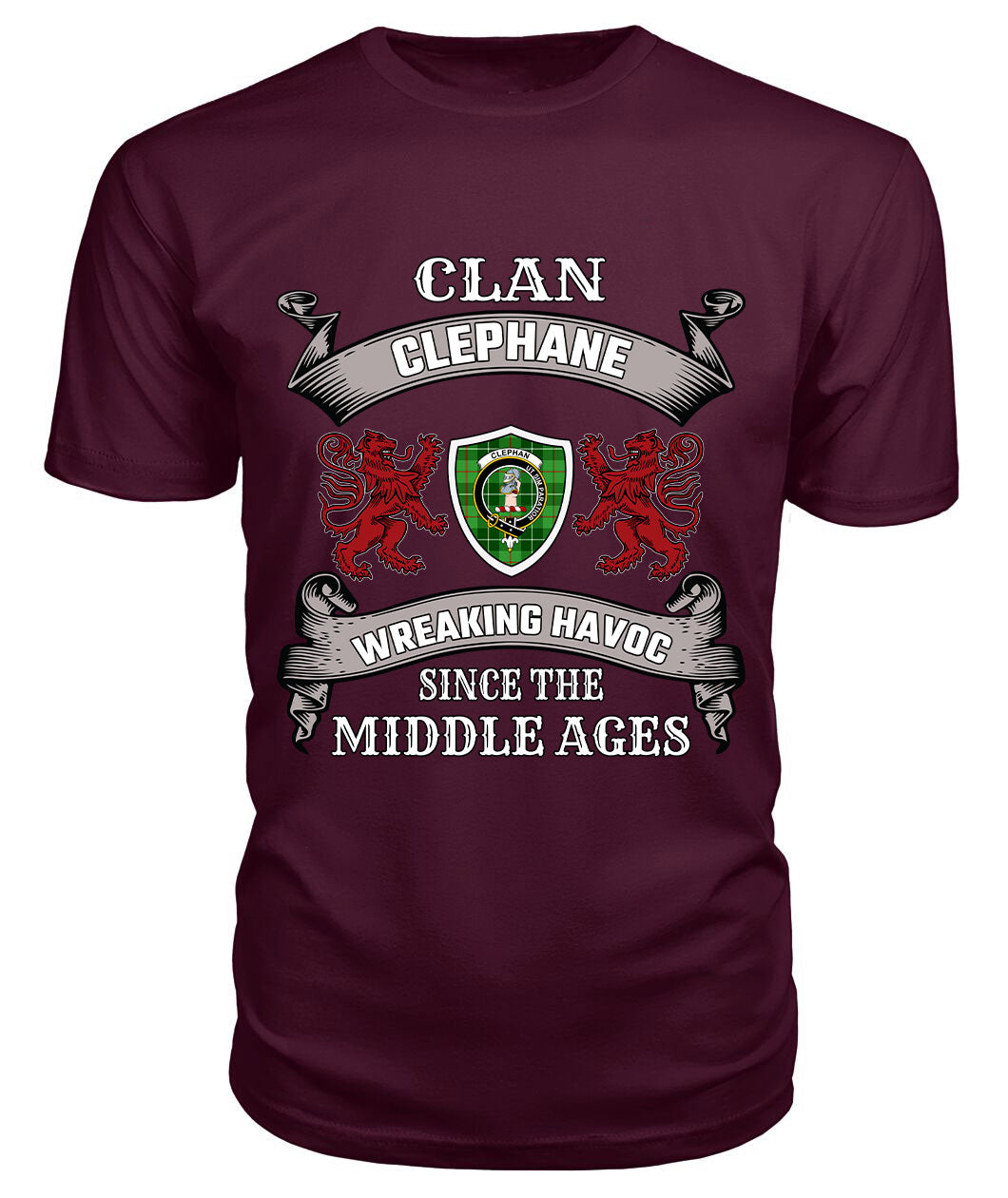 Clephane Family Tartan - 2D T-shirt