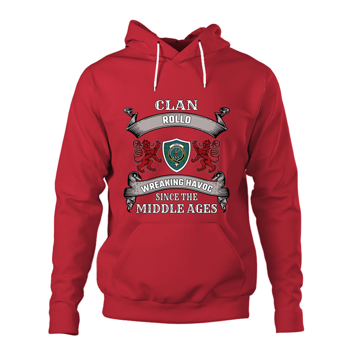 Rollo Ancient Family Tartan - 2D Unisex Hoodie