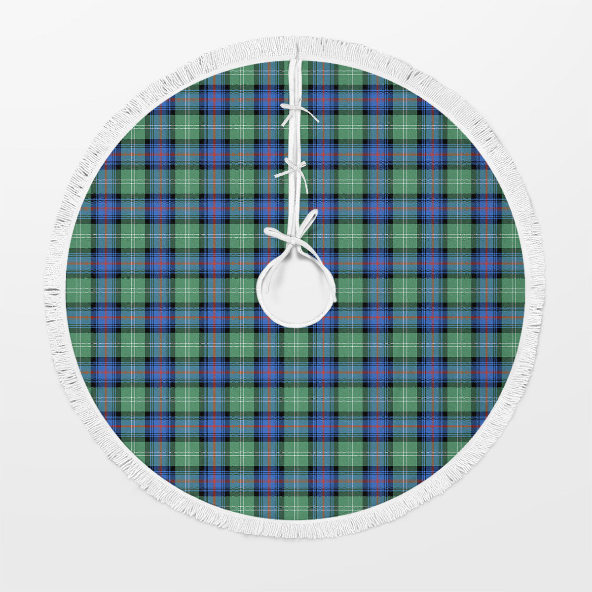 Sutherland Old Ancient Tartan Christmas Tree Skirt