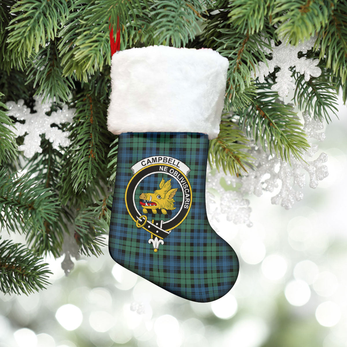 Campbell Ancient 02 Tartan Crest Christmas Stocking