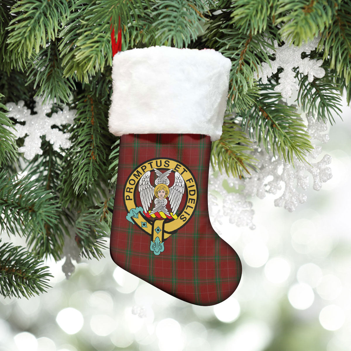 Carruthers Tartan Crest Christmas Stocking