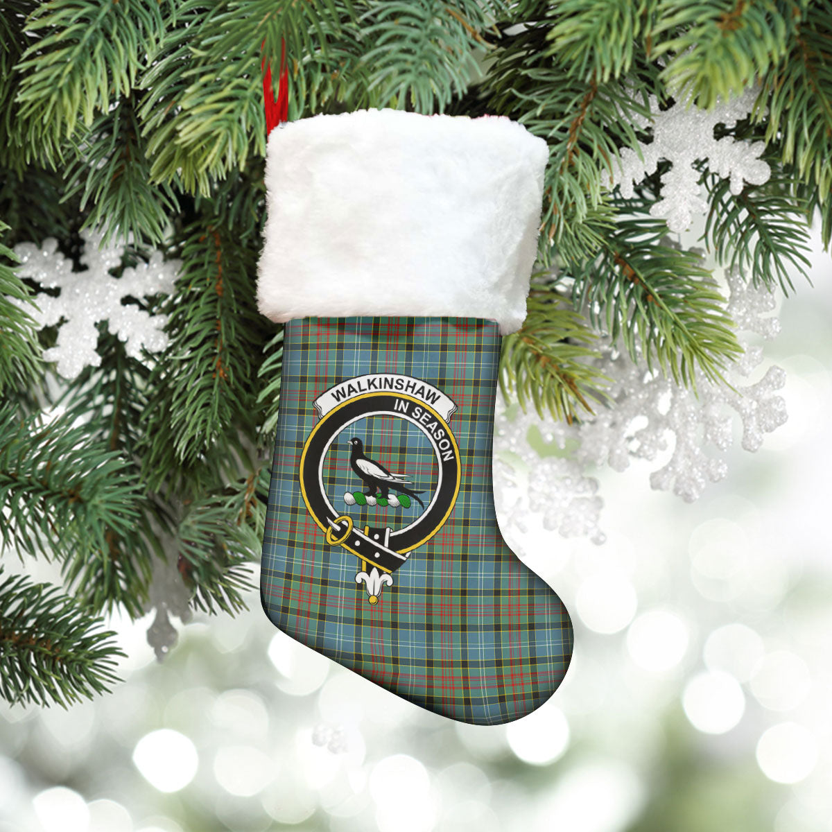 Walkinshaw Tartan Crest Christmas Stocking