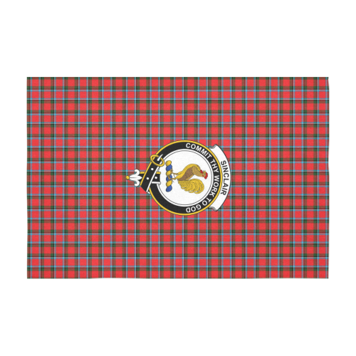 Sinclair Tartan Crest Tablecloth