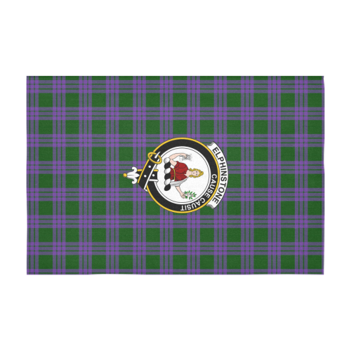 Elphinstone Tartan Crest Tablecloth