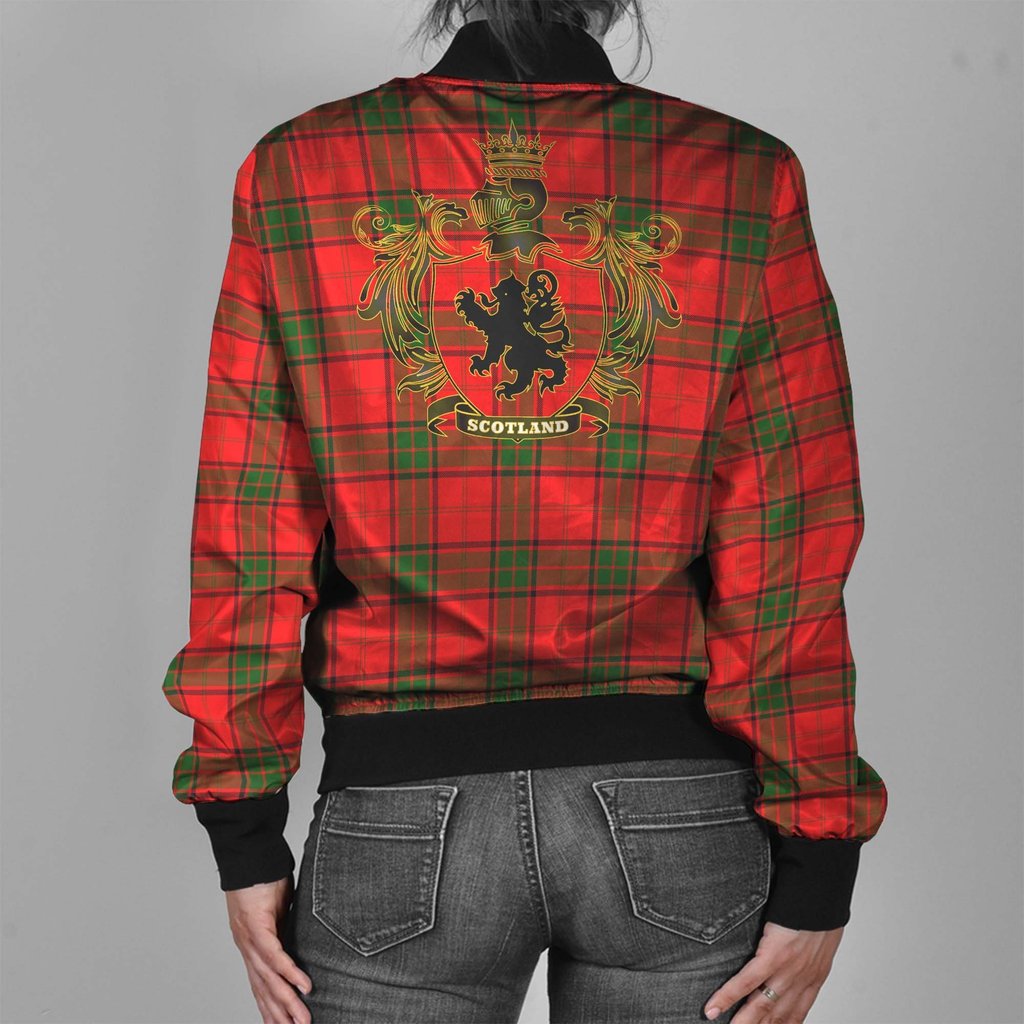 Adair Family Tartan Crest Bomber Jacket