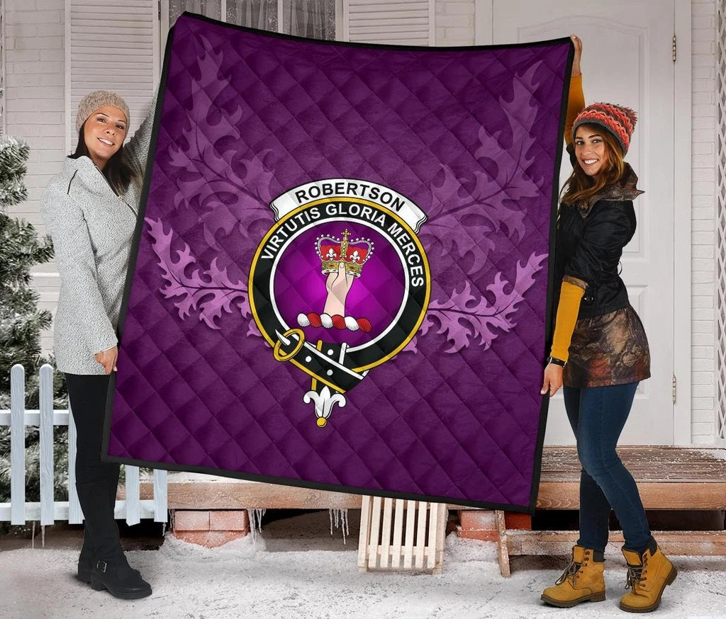 Robertson Modern Violet Crest Quilt