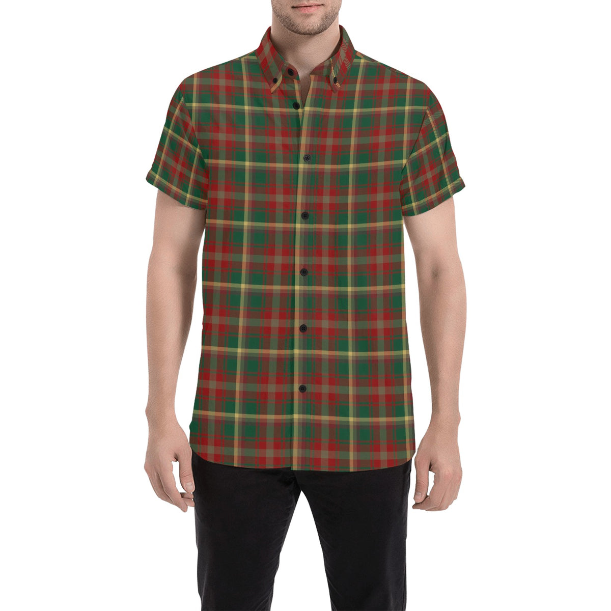 Maple Leaf Tartan Men's Shirt