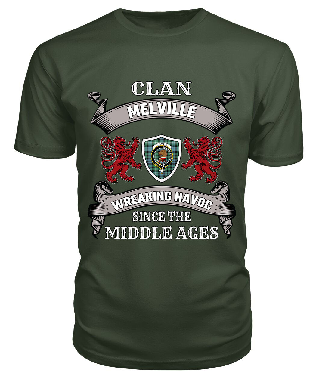 Melville Family Tartan - 2D T-shirt