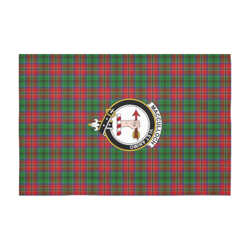 MacCulloch (McCulloch) Tartan Crest Tablecloth