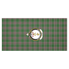 Gray Hunting Tartan Crest Tablecloth