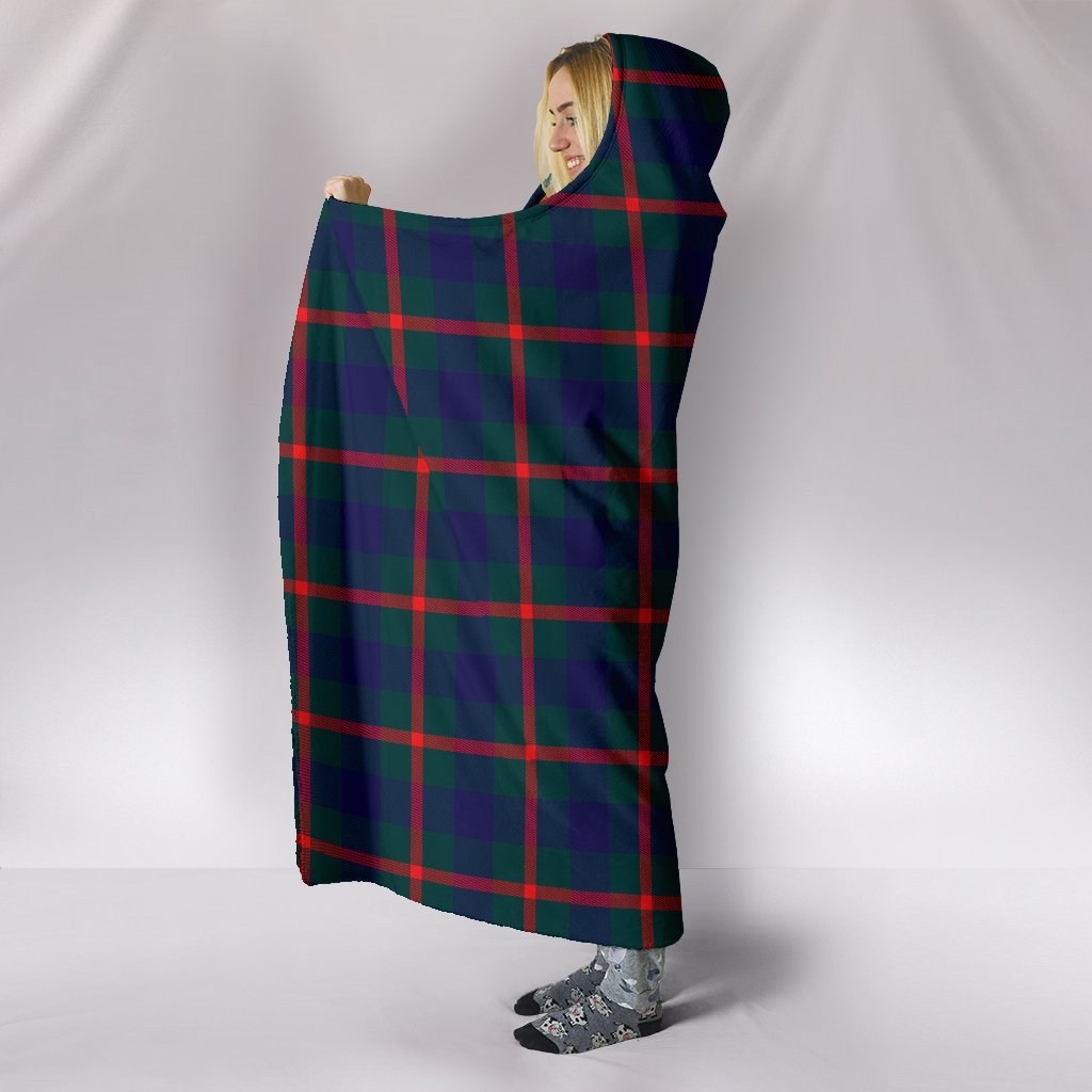 Agnew Family Modern Tartan Hooded Blanket