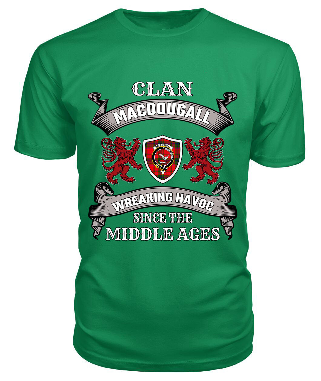 MacDougall Family Tartan - 2D T-shirt