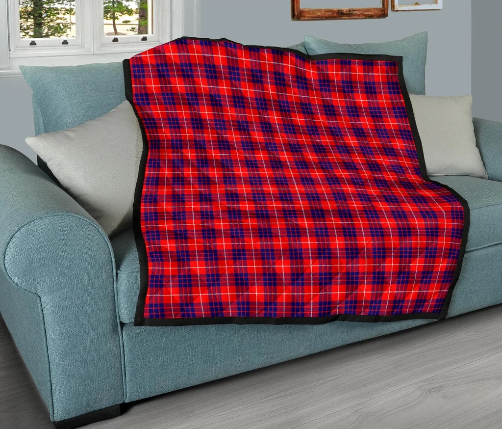 Hamilton Ancient Family Modern Tartan Quilt