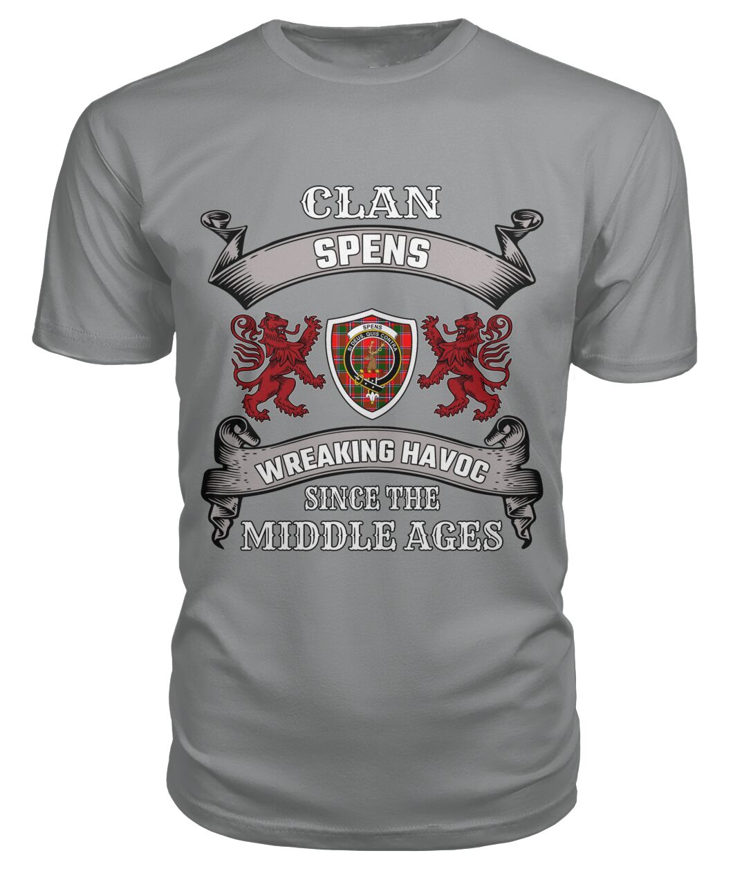 Spens Family Tartan - 2D T-shirt