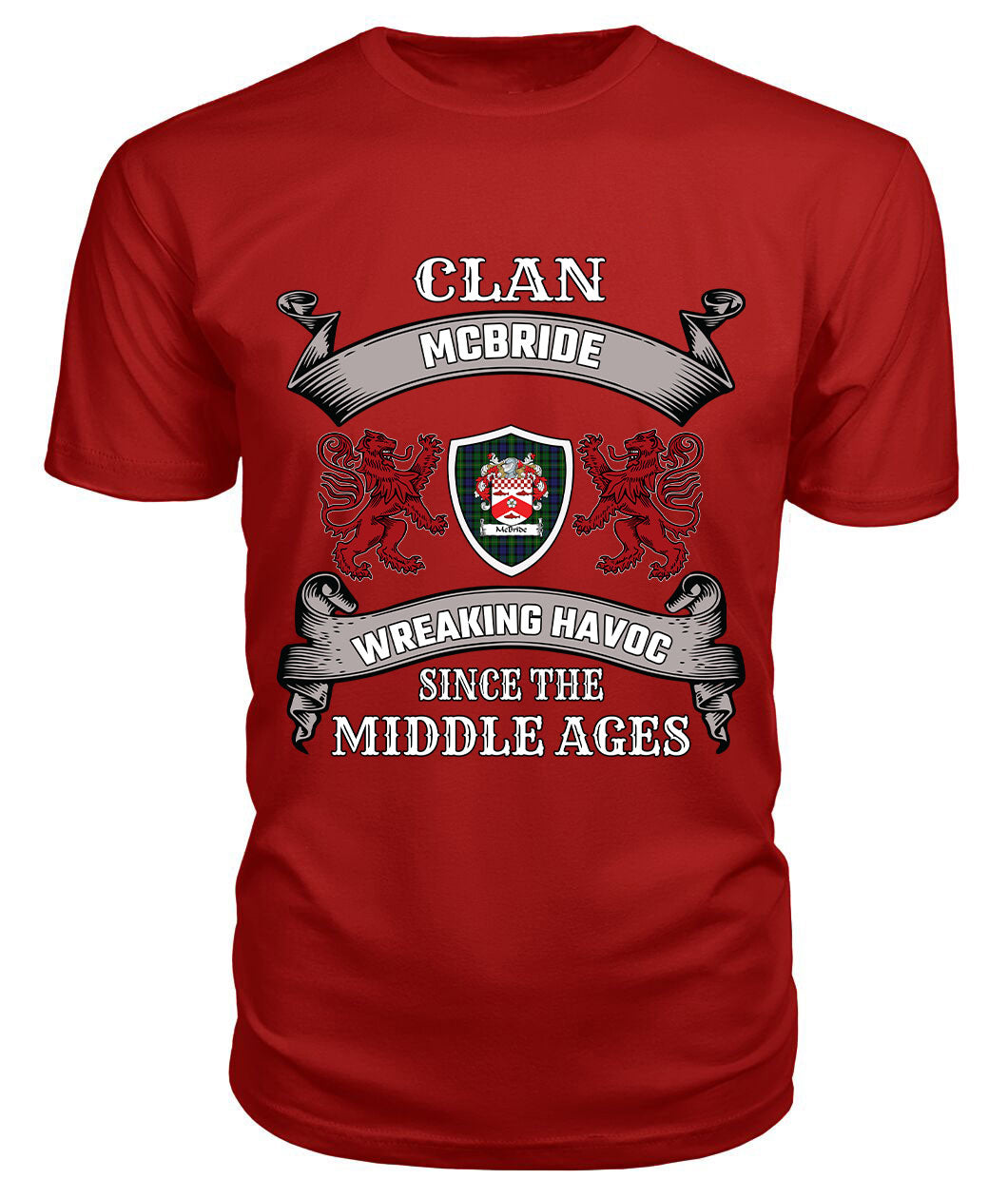 McBride Family Tartan - 2D T-shirt