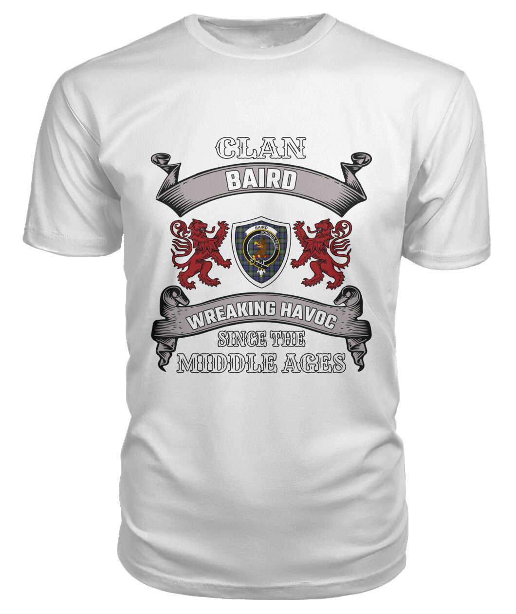 Baird Family Tartan 2D T-Shirt