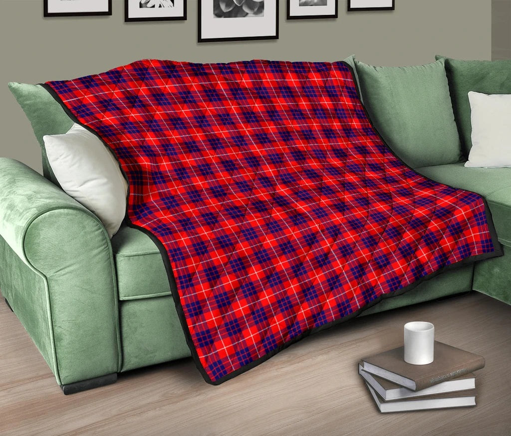 Hamilton Ancient Family Modern Tartan Quilt