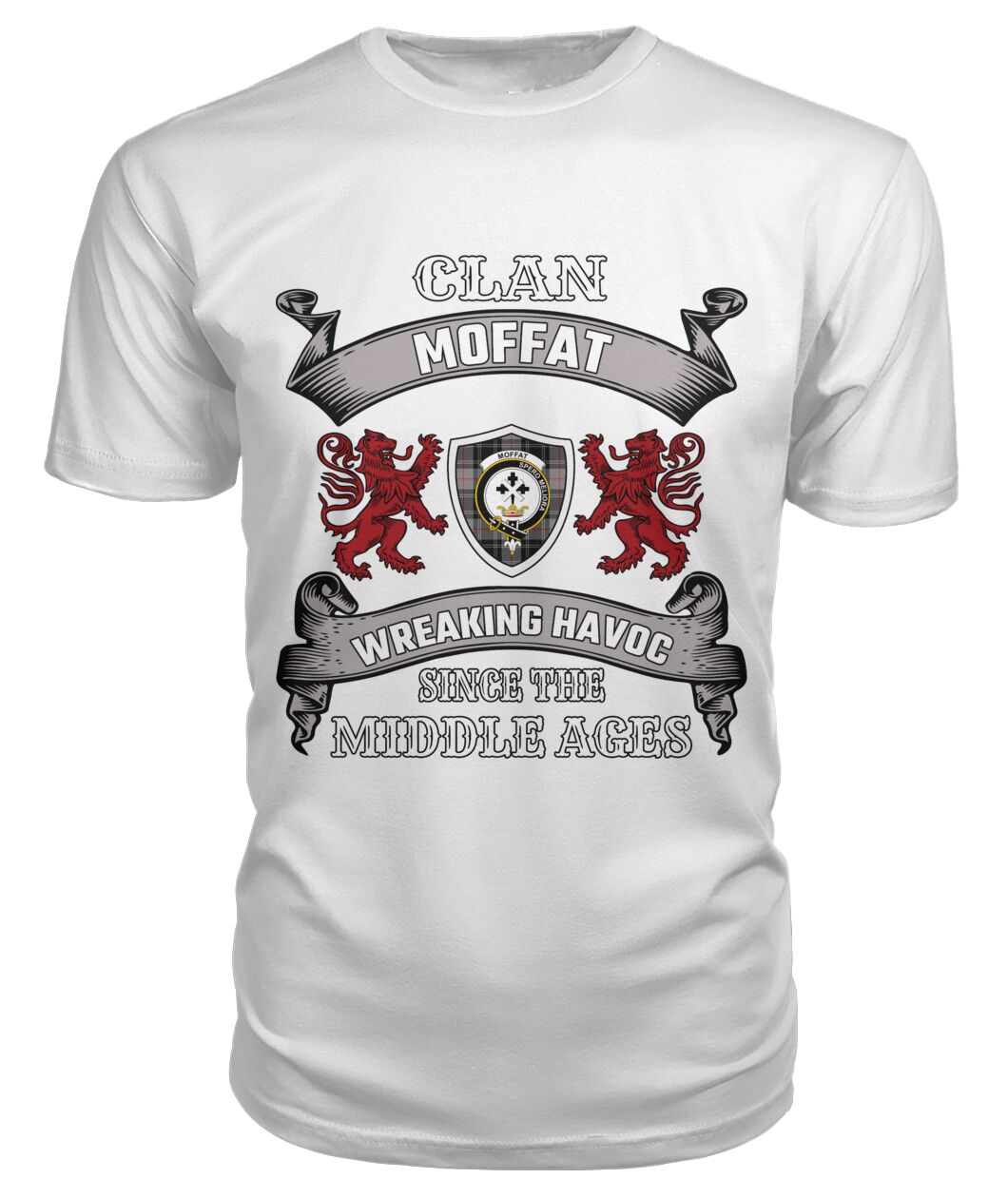 Moffat Family Tartan - 2D T-shirt