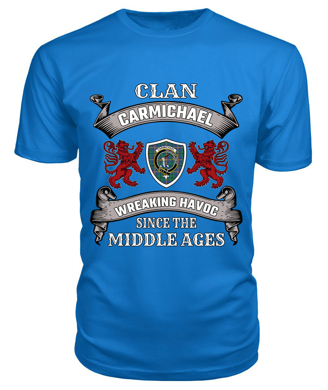 Carmichael Family Tartan - 2D T-shirt