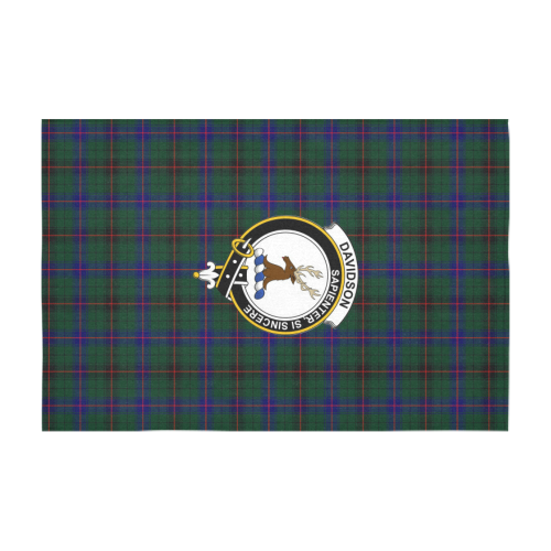 Davidson Tartan Crest Tablecloth