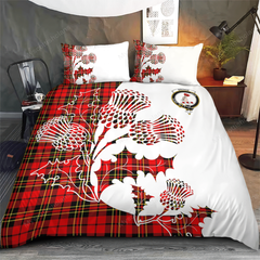 Brodie Tartan Crest Bedding Set - Thistle Style