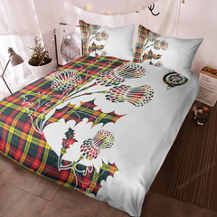 Buchanan Tartan Crest Bedding Set - Thistle Style